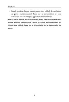 Méthode pour la réutilisation de patron multidimensionnel