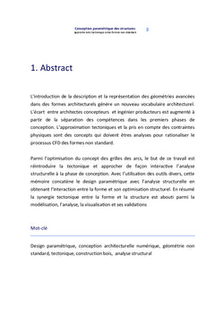 Conception paramétrique des structures