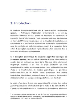 Conception paramétrique des structures