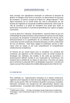 Conception paramétrique des structures