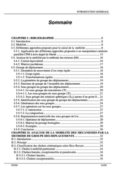 Analyse de la mobilité des systèmes mécanique