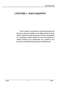 Analyse de la mobilité des systèmes mécanique