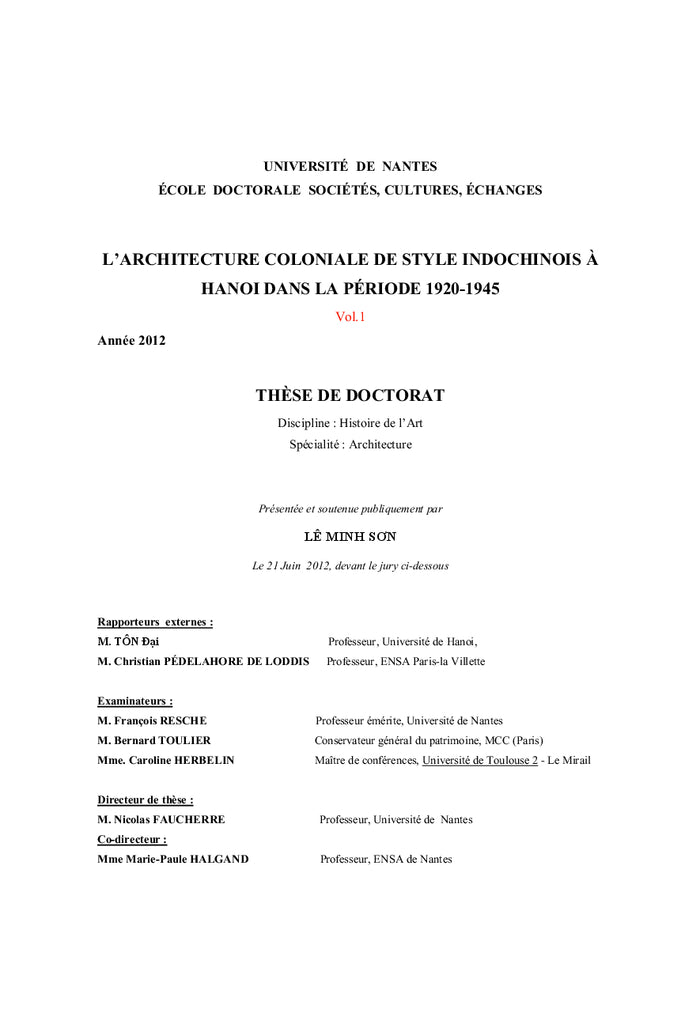 l'Architecture coloniale de style indochinois à Hanoi
