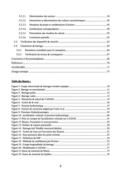 Evaluation de la sécurité d'un barrage