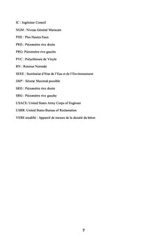 Evaluation de la sécurité d'un barrage