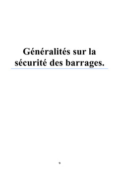 Evaluation de la sécurité d'un barrage