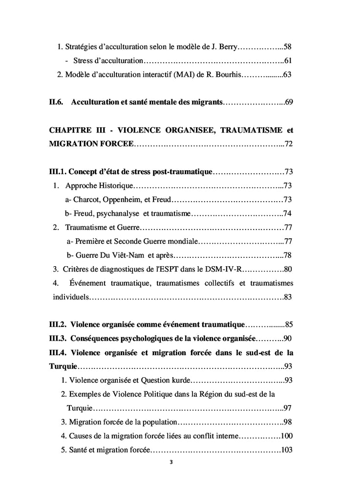 Santé mentale et migration forcée