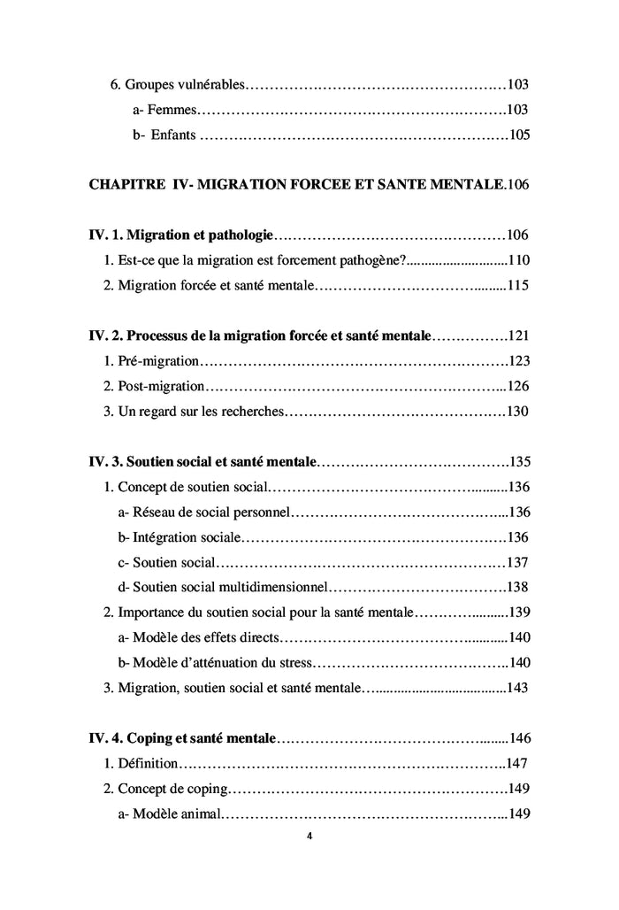 Santé mentale et migration forcée