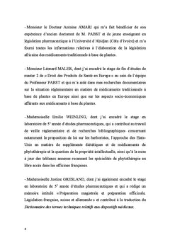 Le médicament à base de plantes en europe