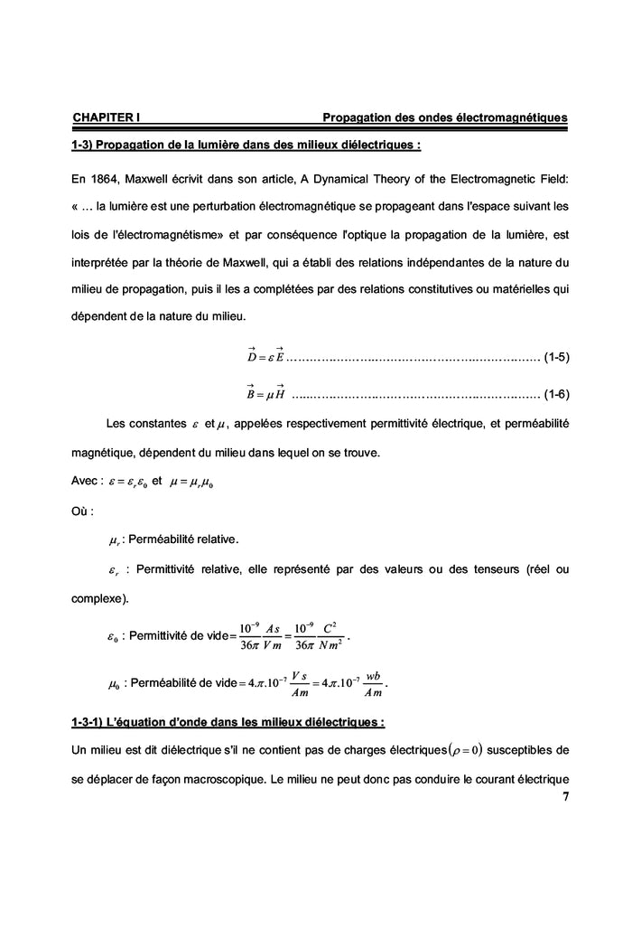 L'onde électromagnétique