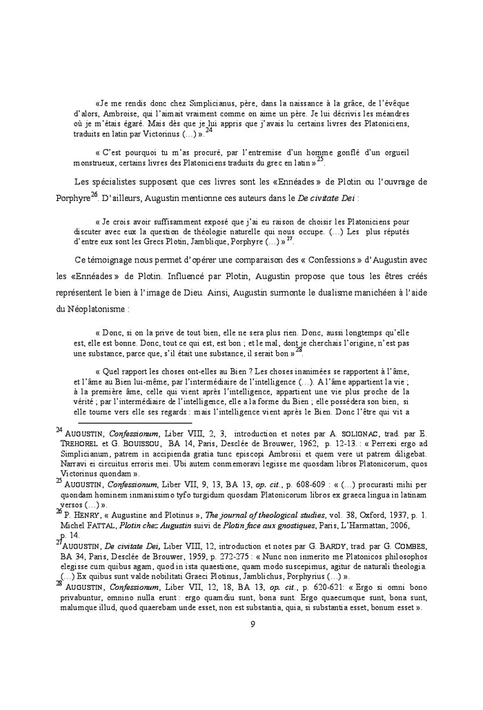 La question du libre arbitre chez augustin