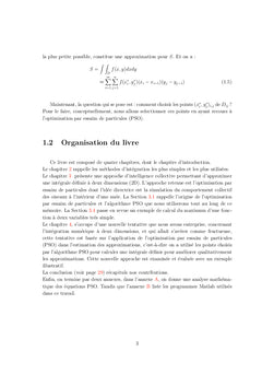 Intégration numérique (2D) basée sur l'intelligence en essaim