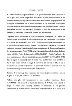 Evaluation de la qualité des eaux superficielles: Apport des SIG