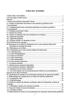 Accouchements à domicile sans un personnel de santé