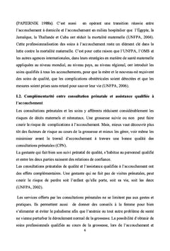 Accouchements à domicile sans un personnel de santé