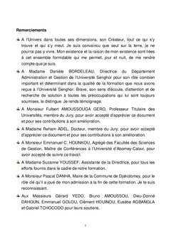 Mécanisme intercommunal de suivi-évaluation