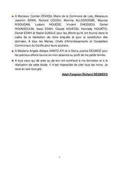 Mécanisme intercommunal de suivi-évaluation
