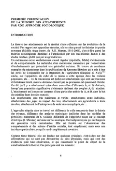 Théorie des attachements