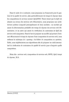 Qos dans les compositions de services web