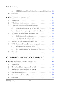 Qos dans les compositions de services web