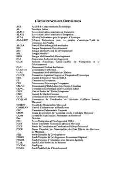 L'intégration économique outil de développement en Amérique du Sud