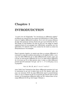 Théorie de galois différentielle