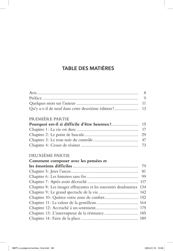 Le piège du bonheur