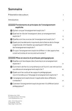 Comprendre et appliquer l'enseignement explicite en classe et à l'école