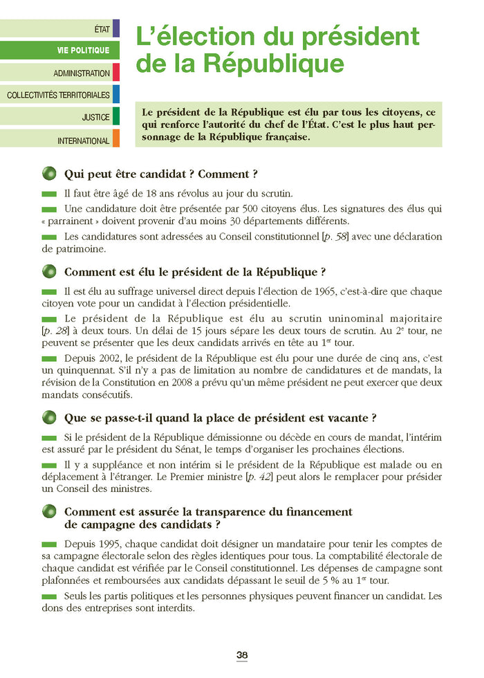 Les institutions de la France