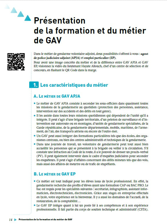 Gendarme adjoint volontaire - Tout en un - Intégrer la fonction publique - 2022/2023