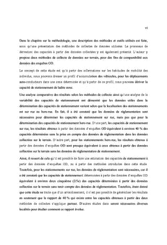 Méthodologie d'analyse des stationnements