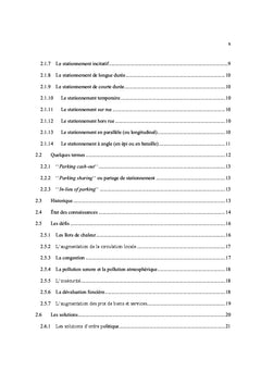Méthodologie d'analyse des stationnements