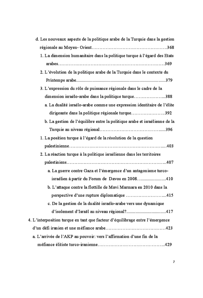 Le Monde Arabe dans la diplomatie turque