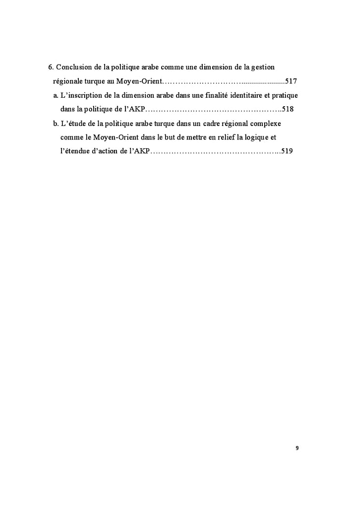 Le Monde Arabe dans la diplomatie turque