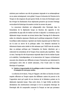 Le monde arabe dans la diplomatie turque