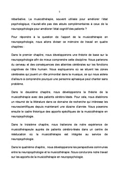 L'apport de la musicothérapie en neuropsychologie