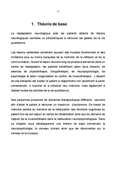 L'apport de la musicothérapie en neuropsychologie