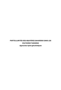 Particularités des aquifères sahariens dans les exutoires tunisiens
