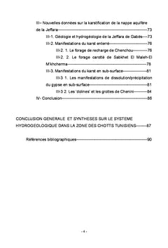 Particularités des aquifères sahariens dans les exutoires tunisiens