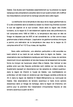 Particularités des aquifères sahariens dans les exutoires tunisiens