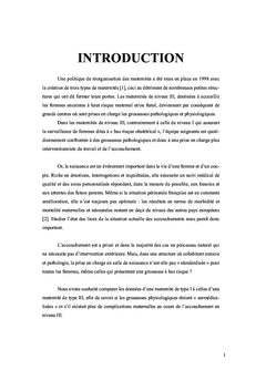 Surmédicalise t-on les grossesses à bas risque en maternité niveau 3