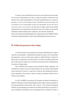 Surmédicalise t-on les grossesses à bas risque en maternité niveau 3
