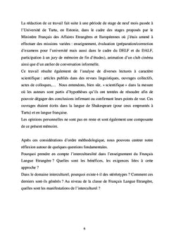 L'interculturalité en cours de français langue etrangère (fle)