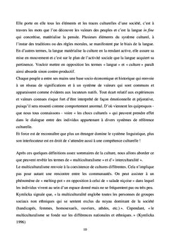 L'interculturalité en cours de français langue etrangère (fle)