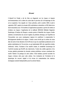 L'exploitation Agricole des Ressources Naturelles du Burkina Faso