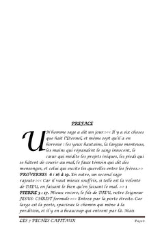Les 7 PeCHeS capitaux