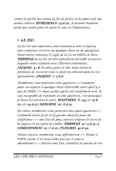 Les 7 PeCHeS capitaux
