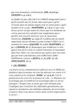 Les 7 PeCHeS capitaux