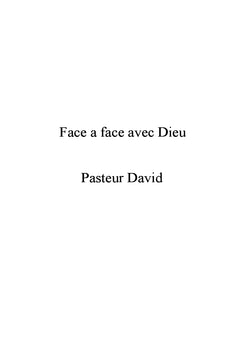 Une rencontre avec Dieu