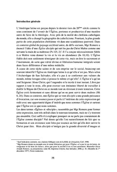 Eglise disciple ou le projet ecclesiologique de Mgr. Romero